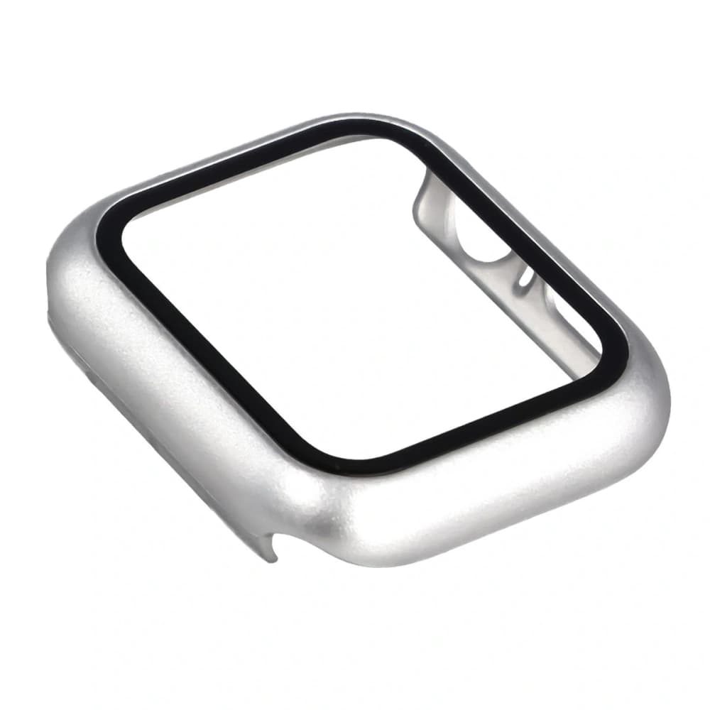 Bizon Case+Üveg Óra Apple Watch SE 3 / SE 2 / SE / 6 / 5 / 4 40mm matt ezüst - 7