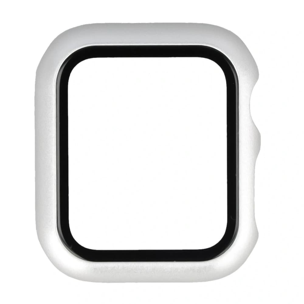 Bizon Case+Üveg Óra Apple Watch SE 3 / SE 2 / SE / 6 / 5 / 4 40mm matt ezüst - 8