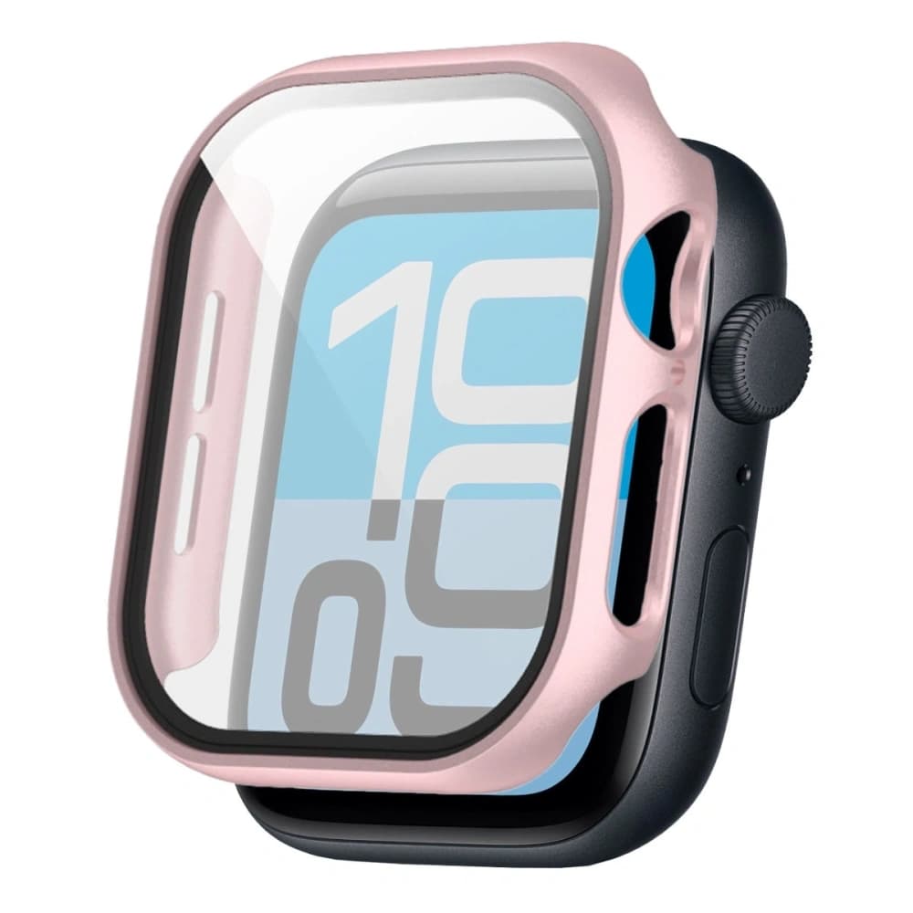Bizon Case+Üveg Óra Apple Watch SE 3 / SE 2 / SE / 6 / 5 / 4 40mm rózsaarany - 4