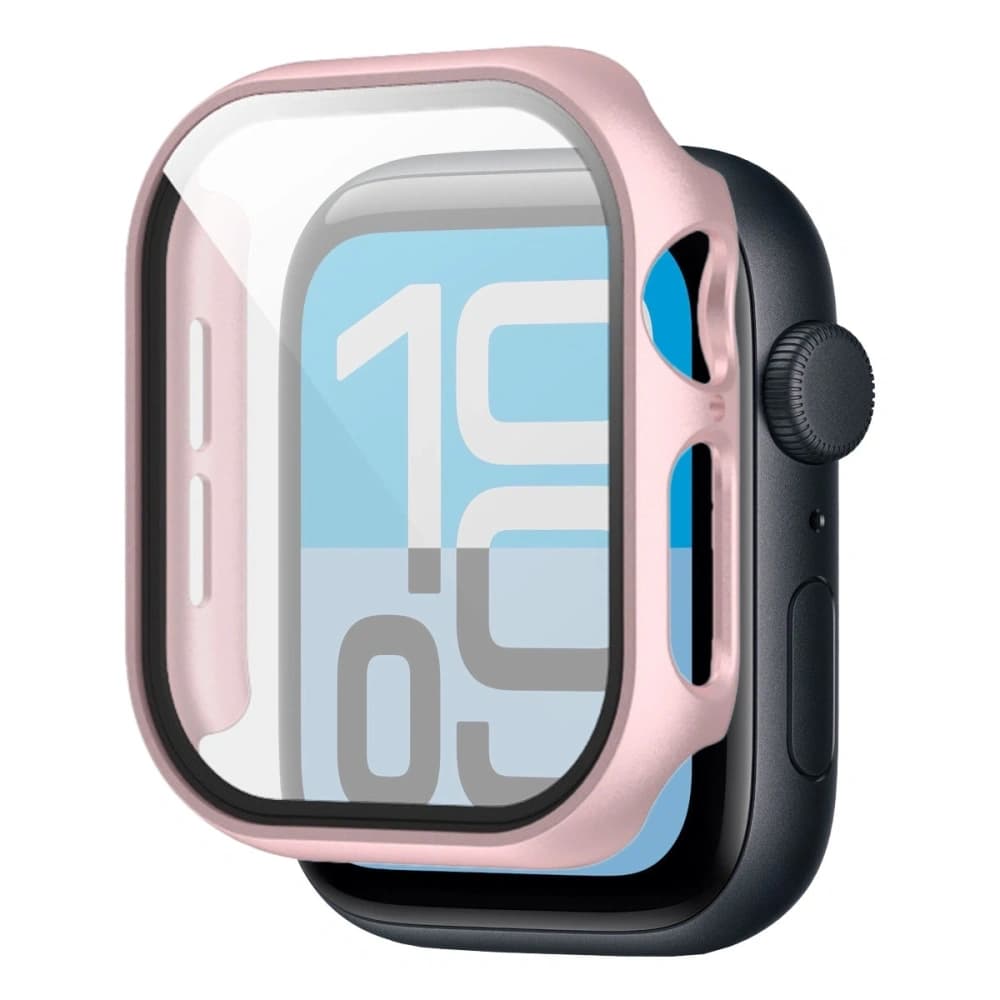 Bizon Case+Üveg Óra Apple Watch SE 3 / SE 2 / SE / 6 / 5 / 4 40mm rózsaarany - 5
