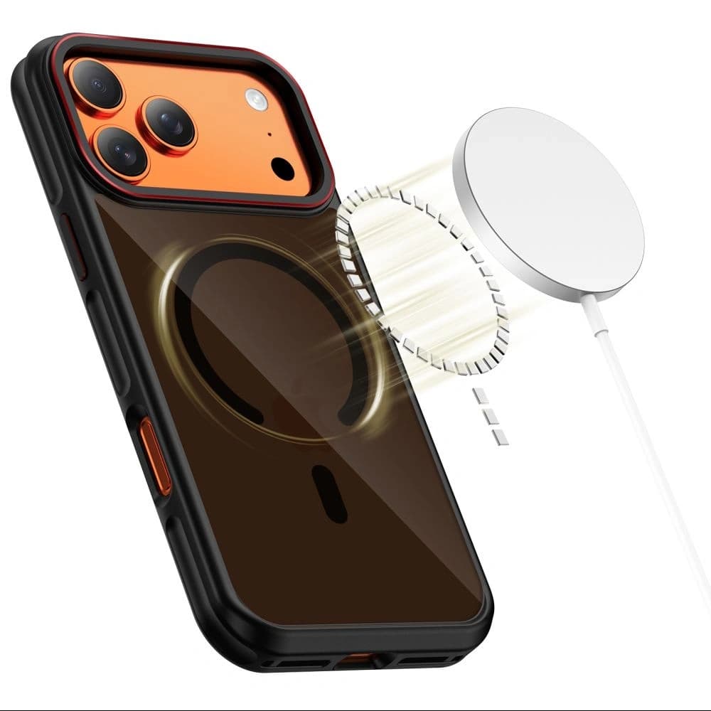 Tech-Protect MagHybrid MagSafe Apple iPhone 17 Pro Max Negru/roșu - 3