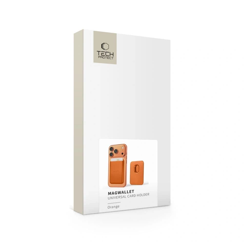 Tech-Protect MagWallet MagSafe Universal Magnetic Card Holder Orange - 5
