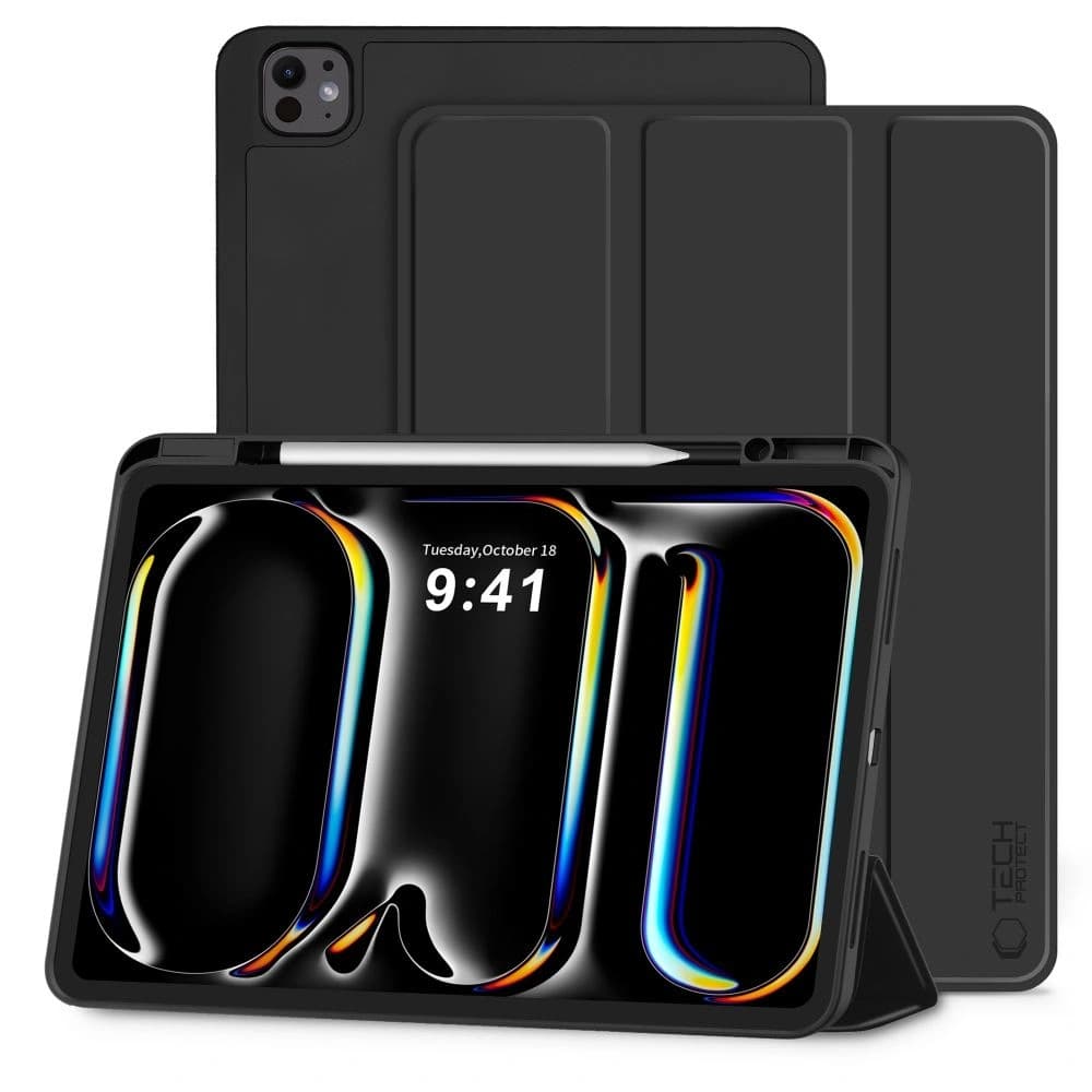 Tech-Protect Smartcase Pen Apple iPad Pro 13” 2024/2025 Negru - 1