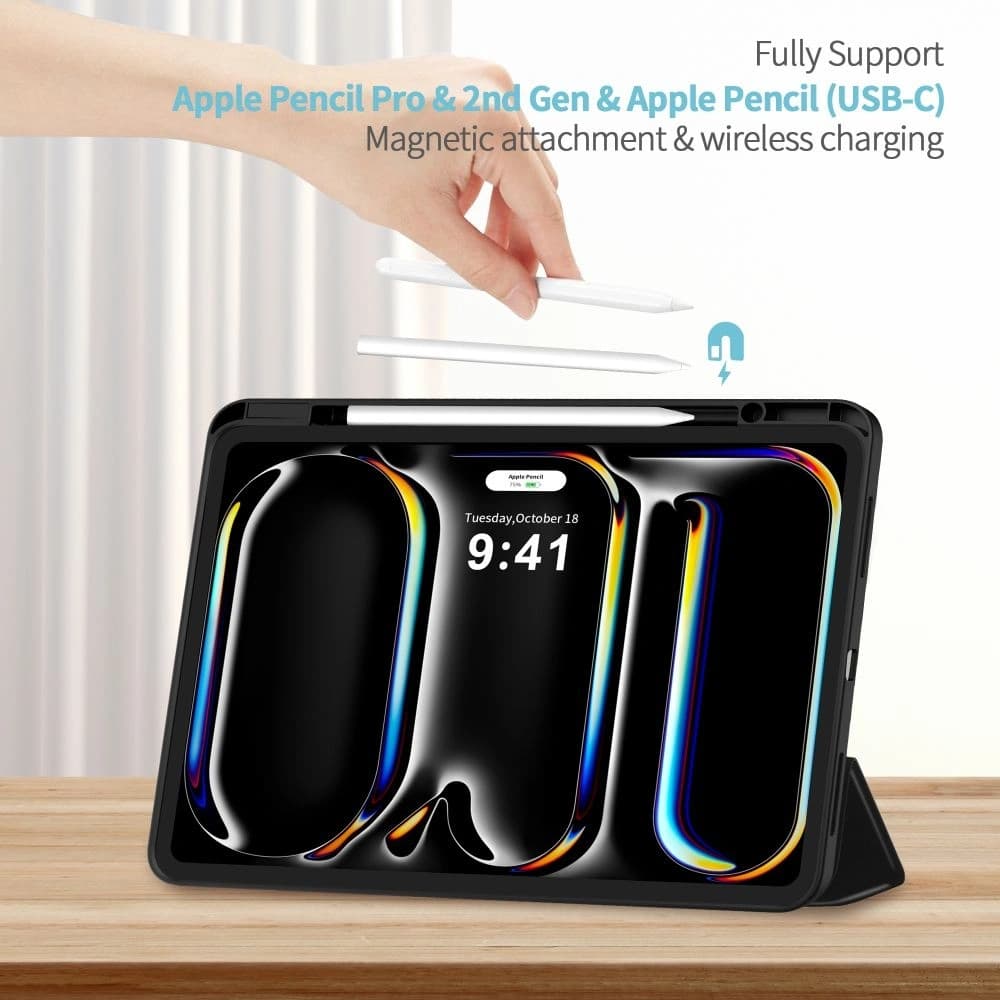 Tech-Protect Smartcase Pen Apple iPad Pro 13” 2024/2025 Negru - 7
