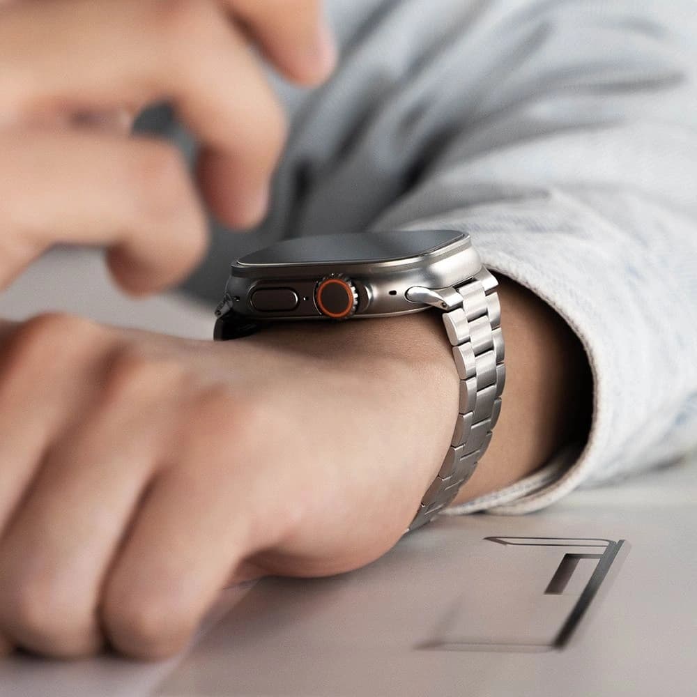 Ringke Metal One Air Apple Watch 8 / 9 / 10 / 11 / SE / Ultra 44/45/46/49mm Ezüst - 6