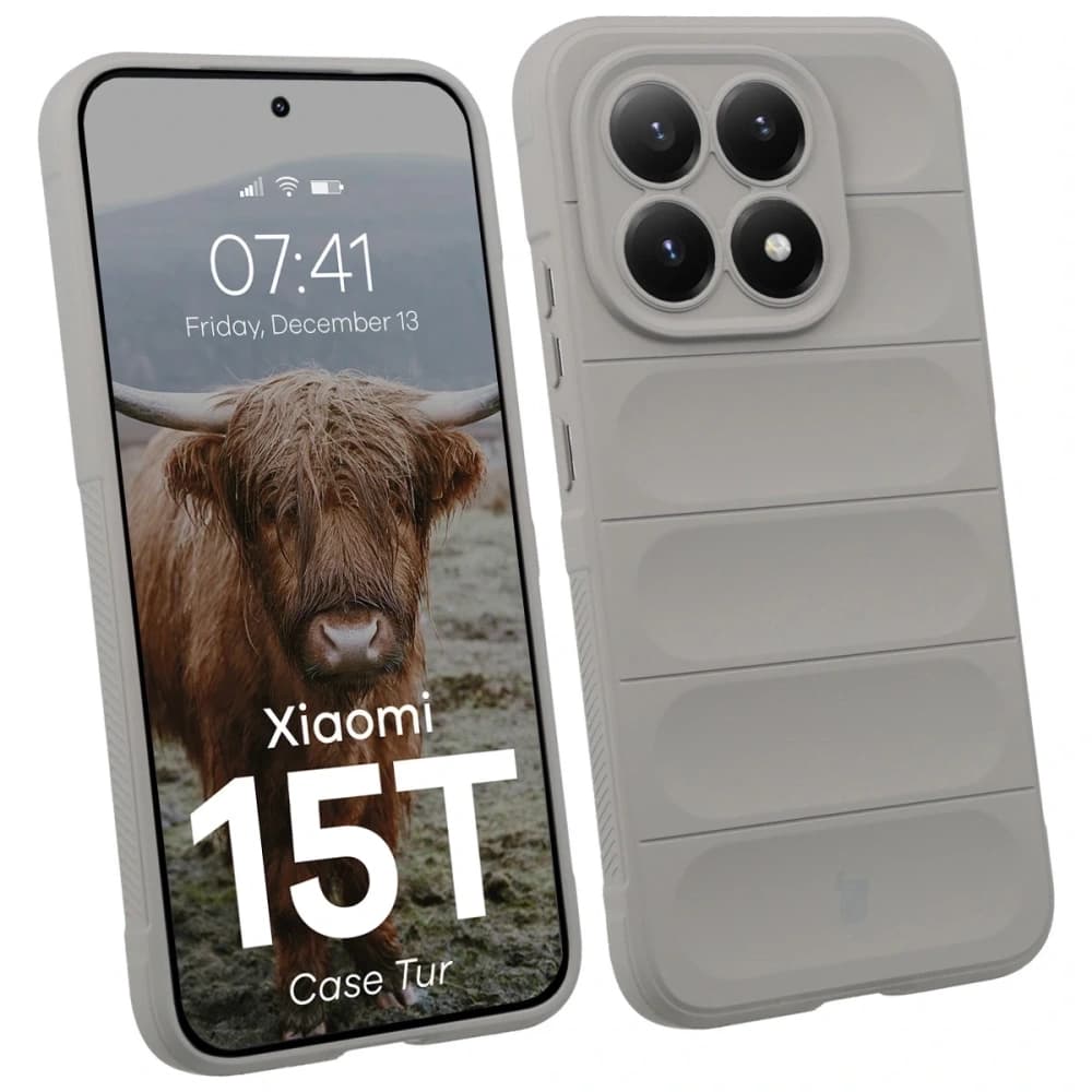 Bizon Case Tur Xiaomi 15T light grey - 1