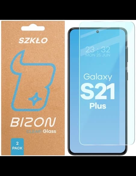 Szkło hartowane Bizon Glass Clear Duo do Samsung Galaxy S21+ Plus [2 PACK]