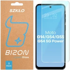 Bizon Glass Clear Duo Motorola Moto G14 4G / G54 5G / G54 Power 5G / G55 5G [2 BALENÍ]