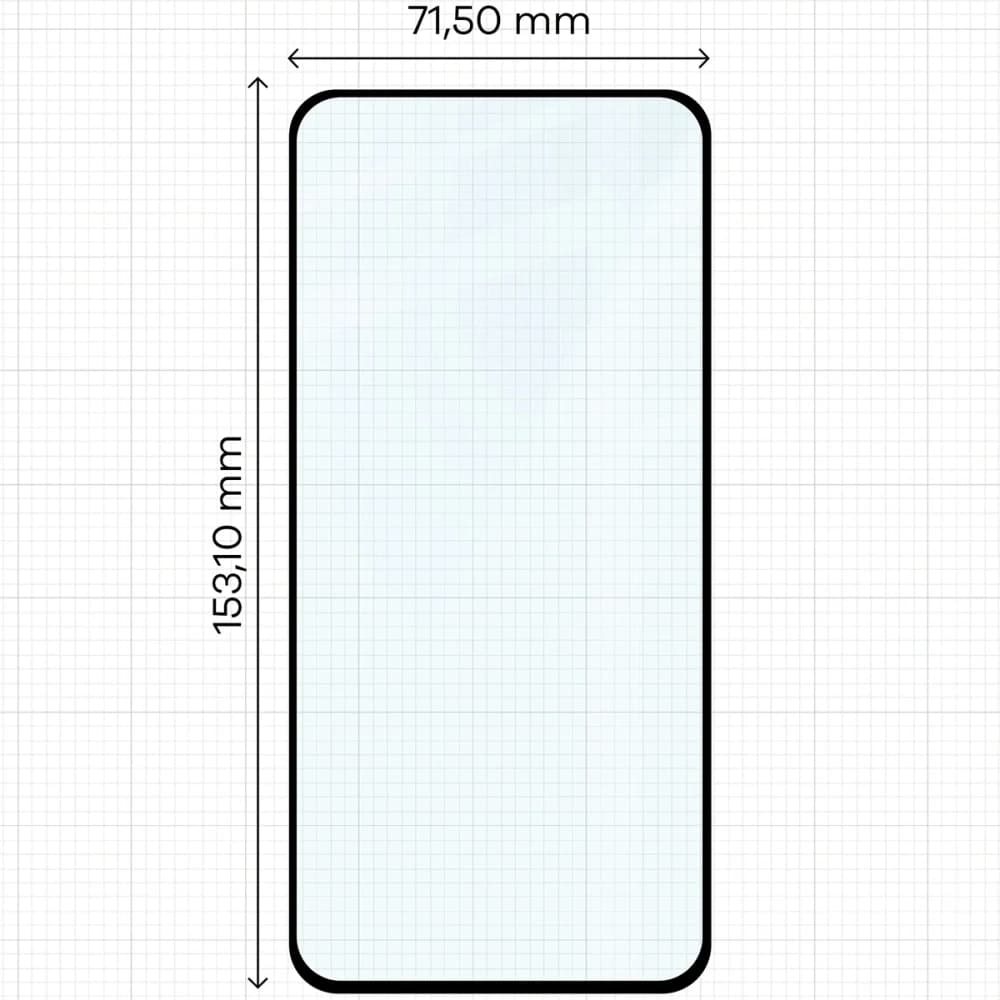 Bizon Glass Edge Duo Samsung Galaxy S23 FE cadru negru [2 PACHET] - 2