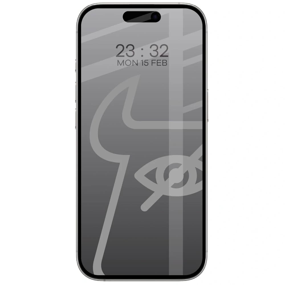 Bizon Glass Edge Shadow Duo Apple iPhone 17 / 17 Pro / 16 Pro getönt mit einem schwarzen Rahmen [2 PACK] - 3