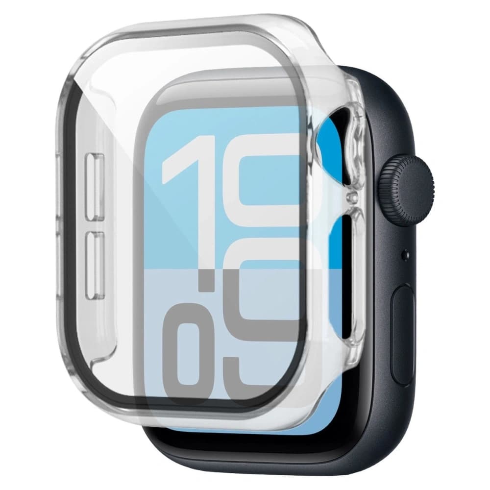 Bizon Case+Üveg Óra Apple Watch SE 3 / SE 2 / SE / 6 / 5 / 4 44mm átlátszó - 5
