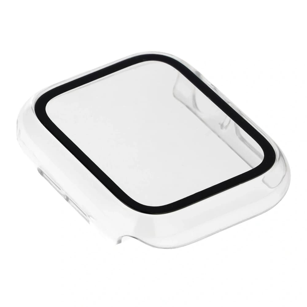 Bizon Case+Üveg Óra Apple Watch SE 3 / SE 2 / SE / 6 / 5 / 4 44mm átlátszó - 7