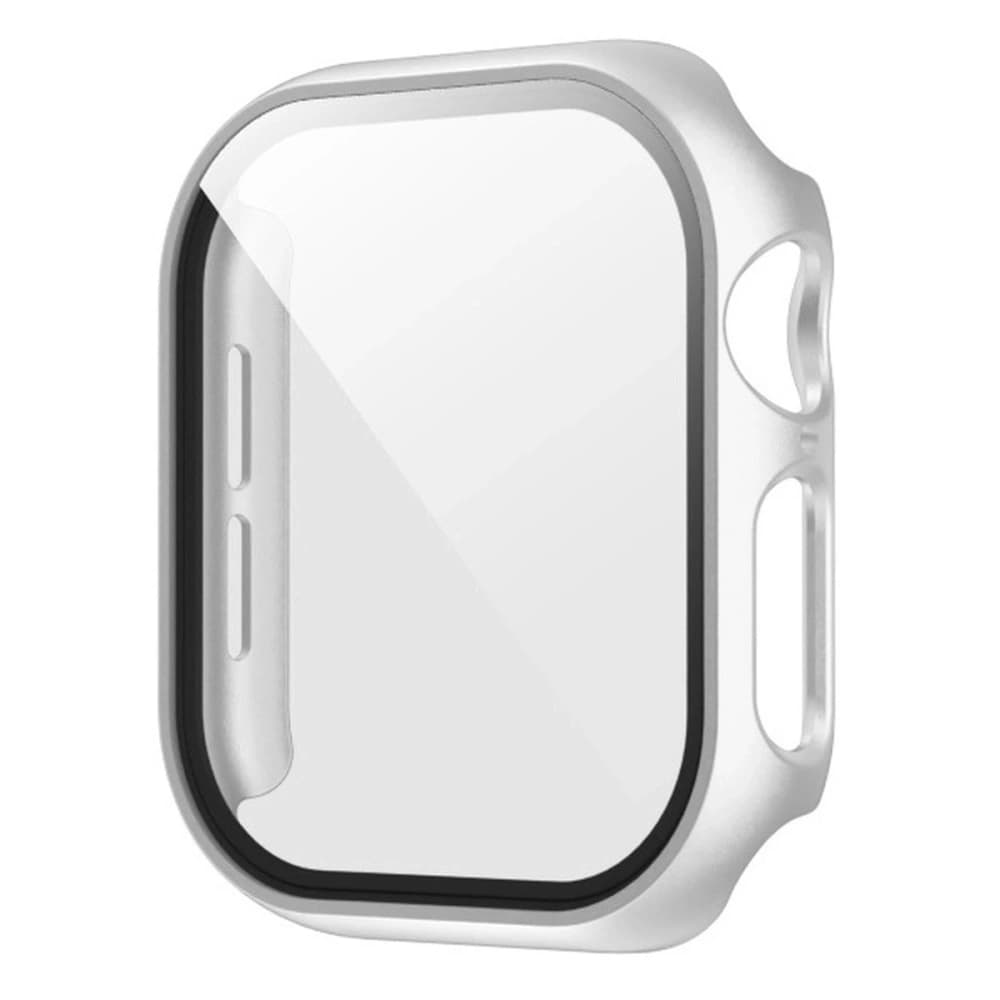 Bizon Case+Üveg Óra Apple Watch SE 3 / SE 2 / SE / 6 / 5 / 4 44mm matt ezüst - 3