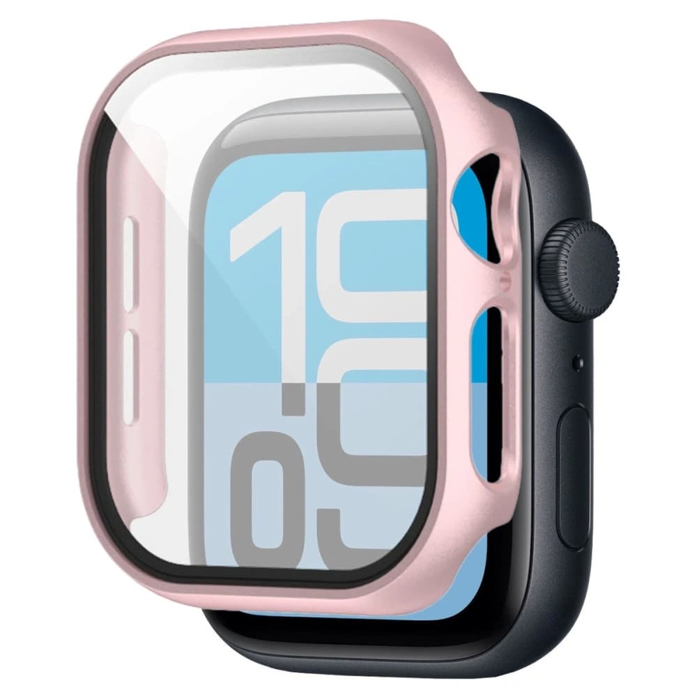 Bizon Case+Üveg Óra Apple Watch SE 3 / SE 2 / SE / 6 / 5 / 4 44mm rózsaarany - 5
