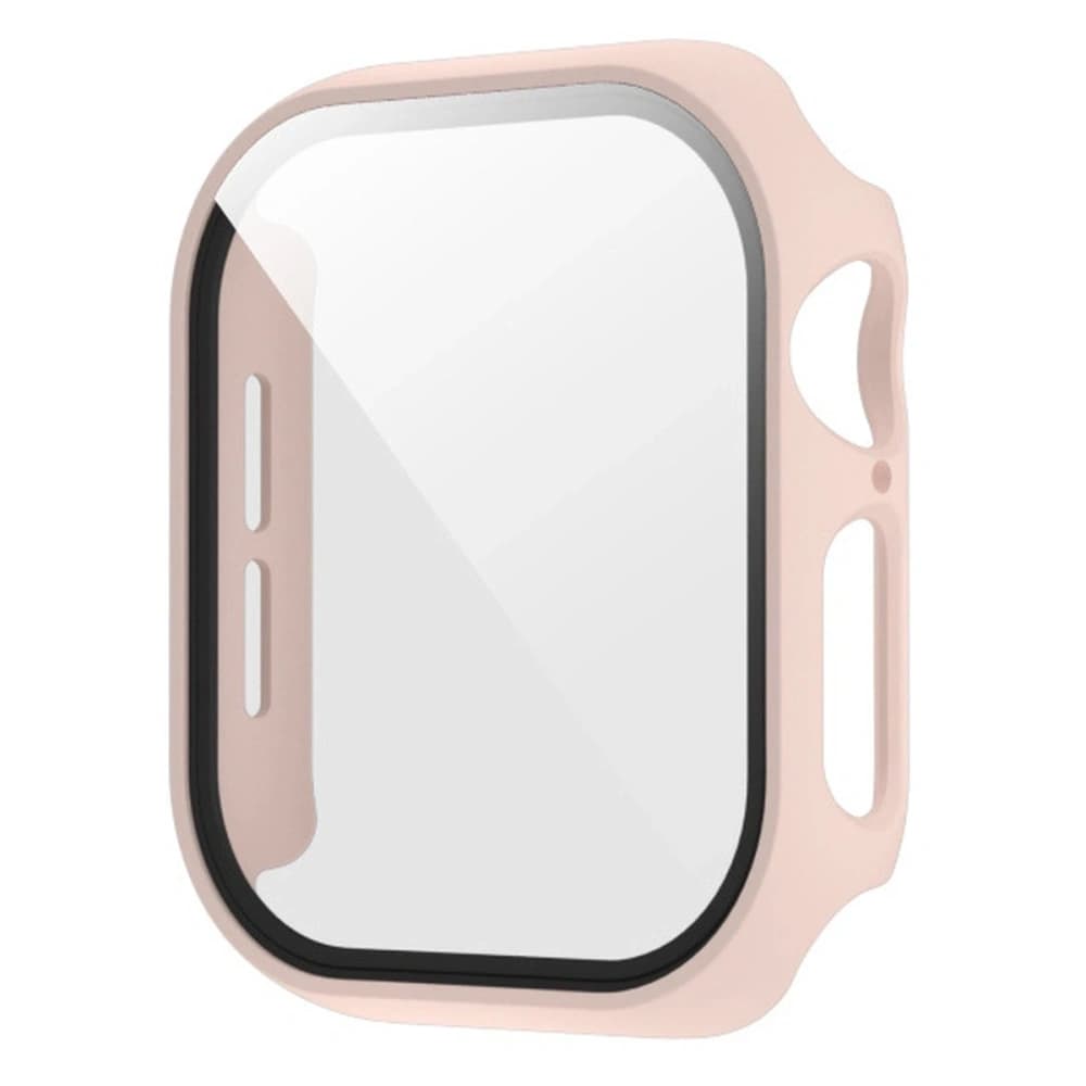 Bizon Case+Üveg Óra Apple Watch SE 3 / SE 2 / SE / 6 / 5 / 4 44mm matt rózsaszín - 2