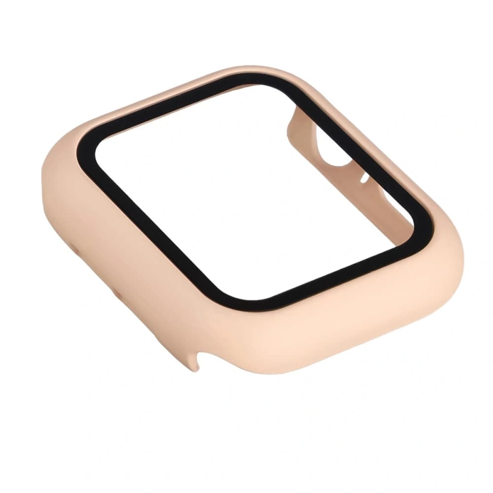 Bizon Case+Üveg Óra Apple Watch SE 3 / SE 2 / SE / 6 / 5 / 4 40mm matt rózsaszín - 7