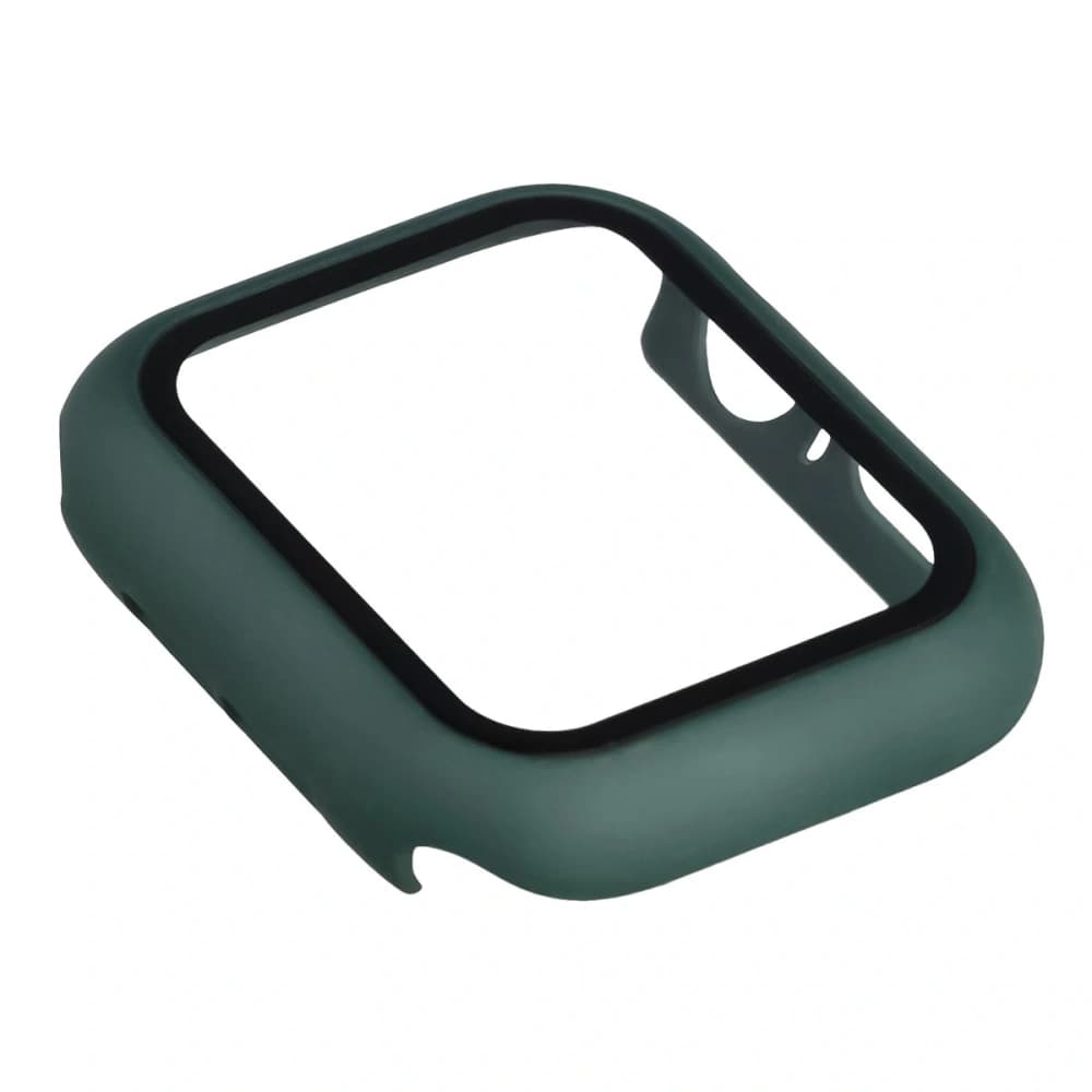 Bizon Case+Üveg Óra Apple Watch SE 3 / SE 2 / SE / 6 / 5 / 4 40mm matt sötétzöld - 7