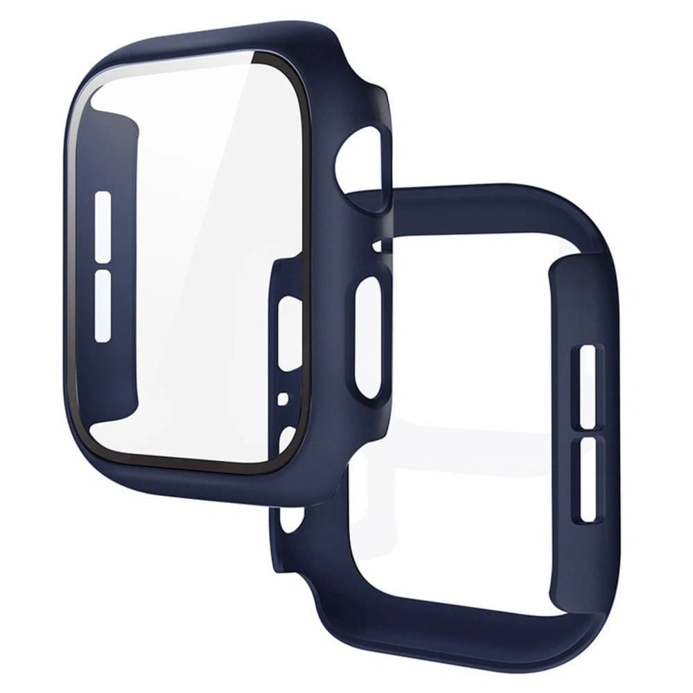 Bizon Case+Glass óra Apple Watch SE 3 / SE 2 / SE / 6 / 5 / 4 40mm matt tengerészkék - 1