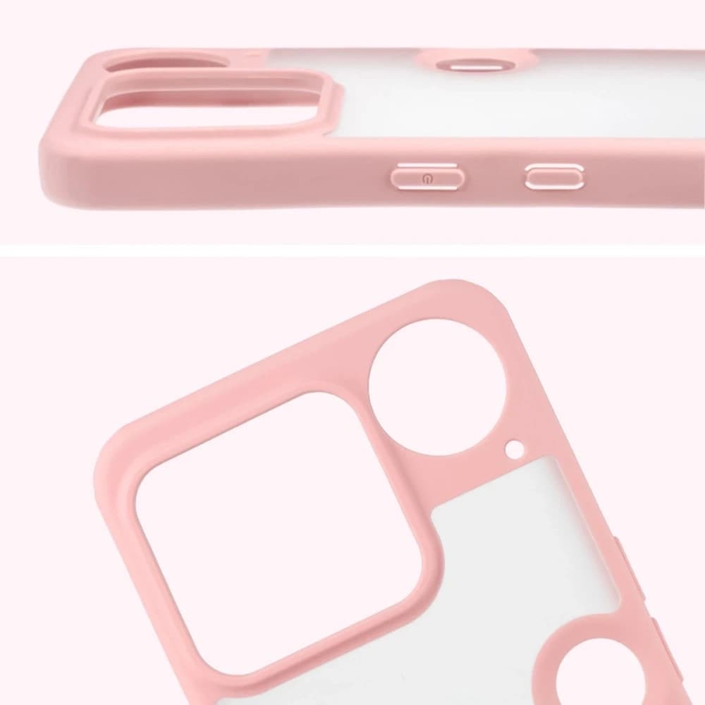 Bizon Case Angelo Nothing Phone (3) semi-transparent with a light pink frame - 3