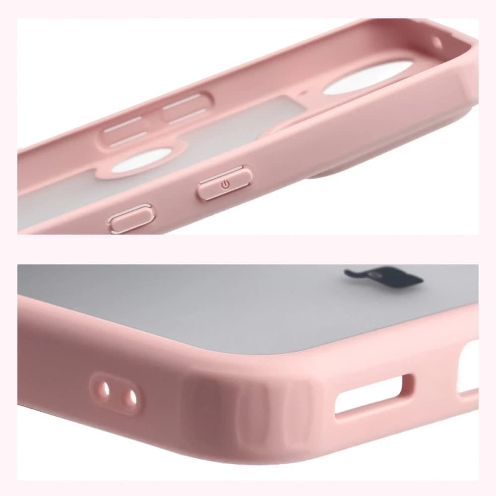 Bizon Case Angelo Nothing Phone (3) semi-transparent with a light pink frame - 4