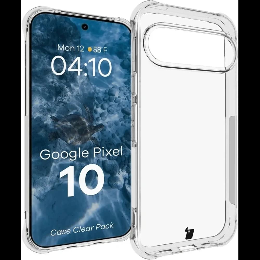 Bizon Case Clear Pack pouzdro + 2x tvrzené sklo + ochrana objektivu Google Pixel 10 - 3