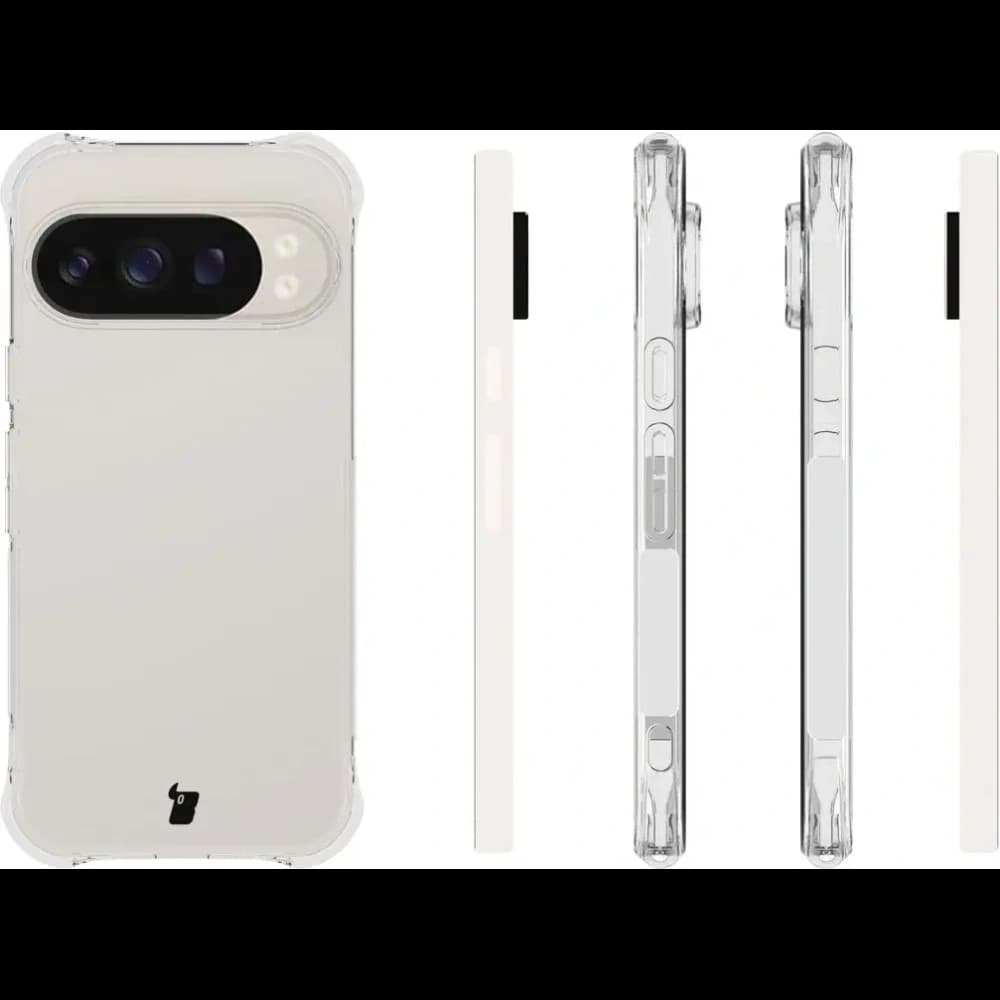 Bizon Case Clear Pack pouzdro + 2x tvrzené sklo + ochrana objektivu Google Pixel 10 - 4