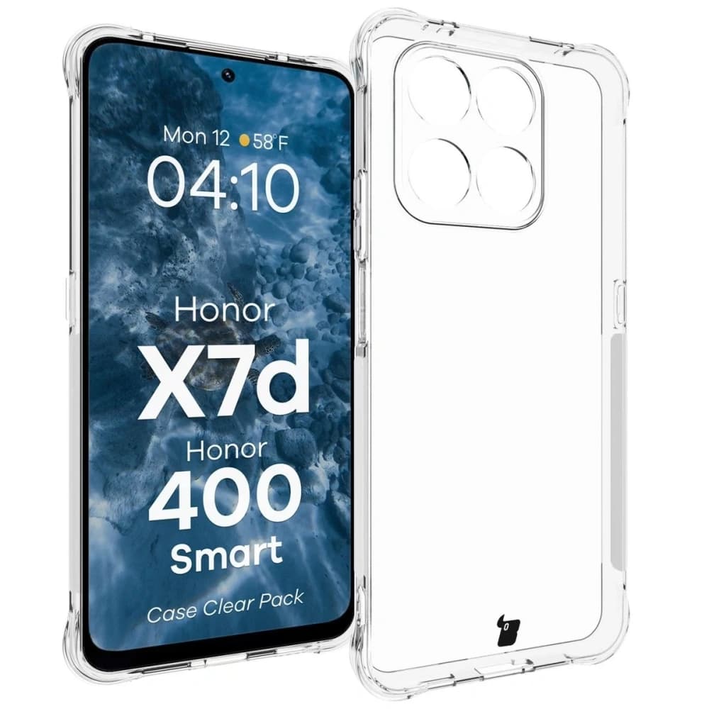 Bizon Case Clear Pack case + 2x screen protector Honor X7d / Honor 400 Smart - 3