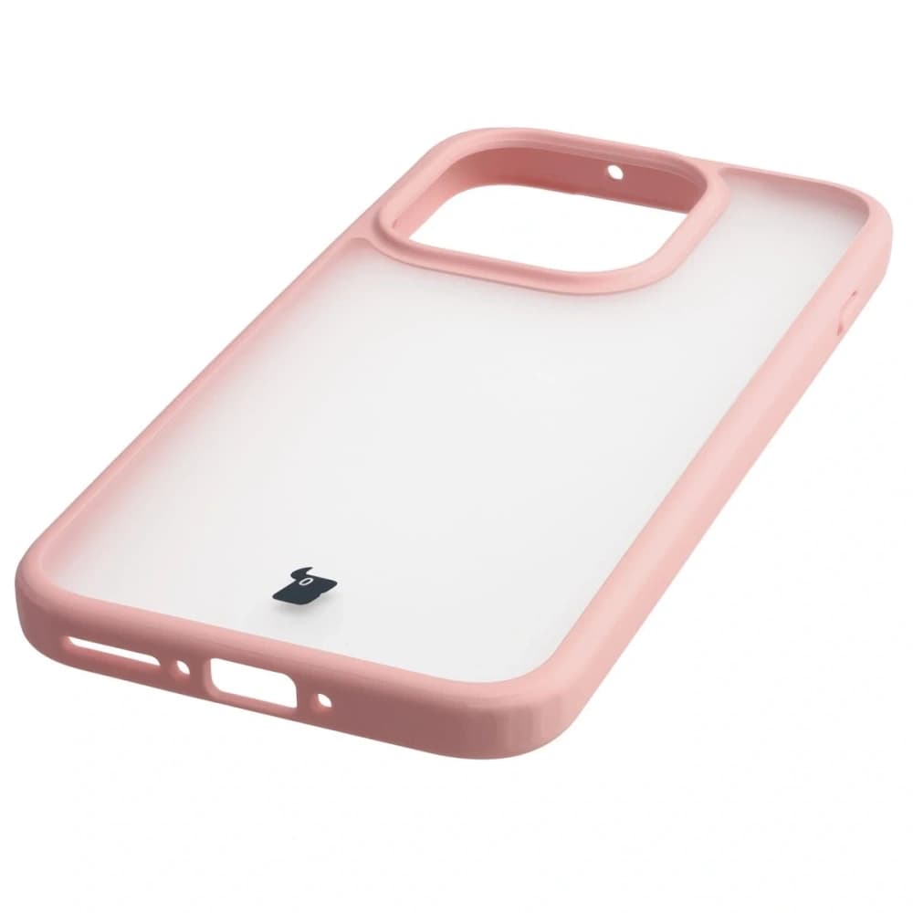 Etui Bizon Case Angelo do OnePlus 15 półprzezroczyste z jasnoróżową ramką - 5
