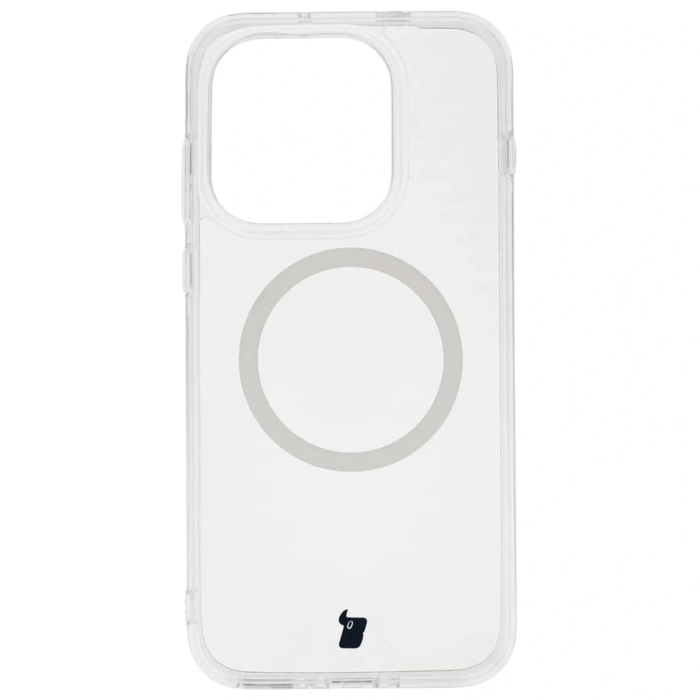 Etui z pierścieniem magnetycznym Bizon Case CrystalO do OnePlus 15 przezroczyste - 2