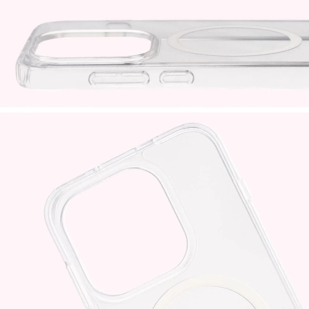 Etui z pierścieniem magnetycznym Bizon Case CrystalO do OnePlus 15 przezroczyste - 4