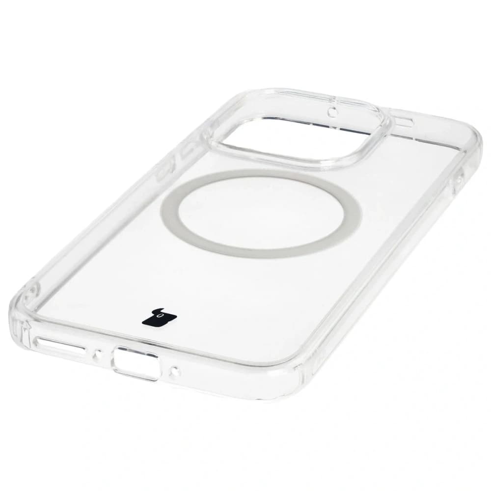 Etui z pierścieniem magnetycznym Bizon Case CrystalO do OnePlus 15 przezroczyste - 6