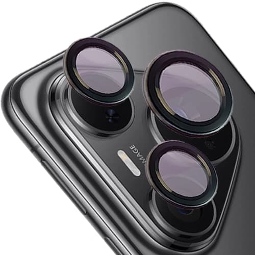 Bizon Glass Snap Lens Huawei Pura 80 Pro / Pro Plus cadru negru