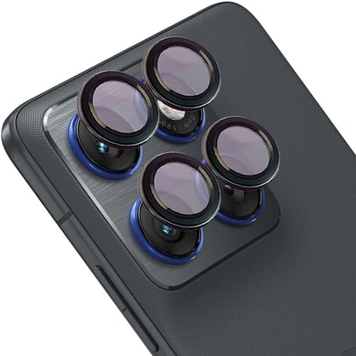 Bizon Glass Snap Linse Motorola Edge 70 schwarzer Rahmen