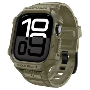 Spigen Rugged Armor Pro V2 Apple Watch 10 / 11 46mm Vintage Khaki