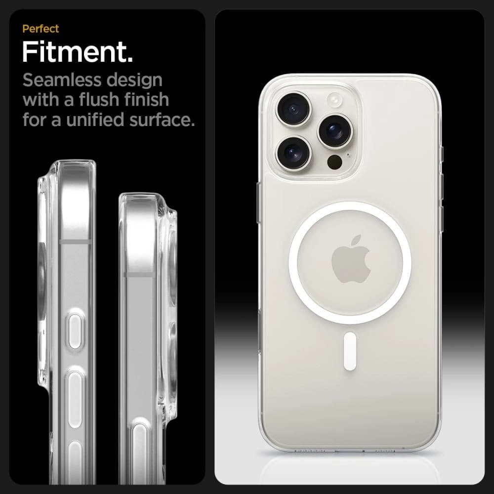 Spigen Thin Fit Mag MagSafe Apple iPhone 16 Pro Clear/white - 10