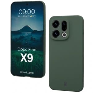 Etui Bizon Case Łupka do Oppo Find X9 zielone
