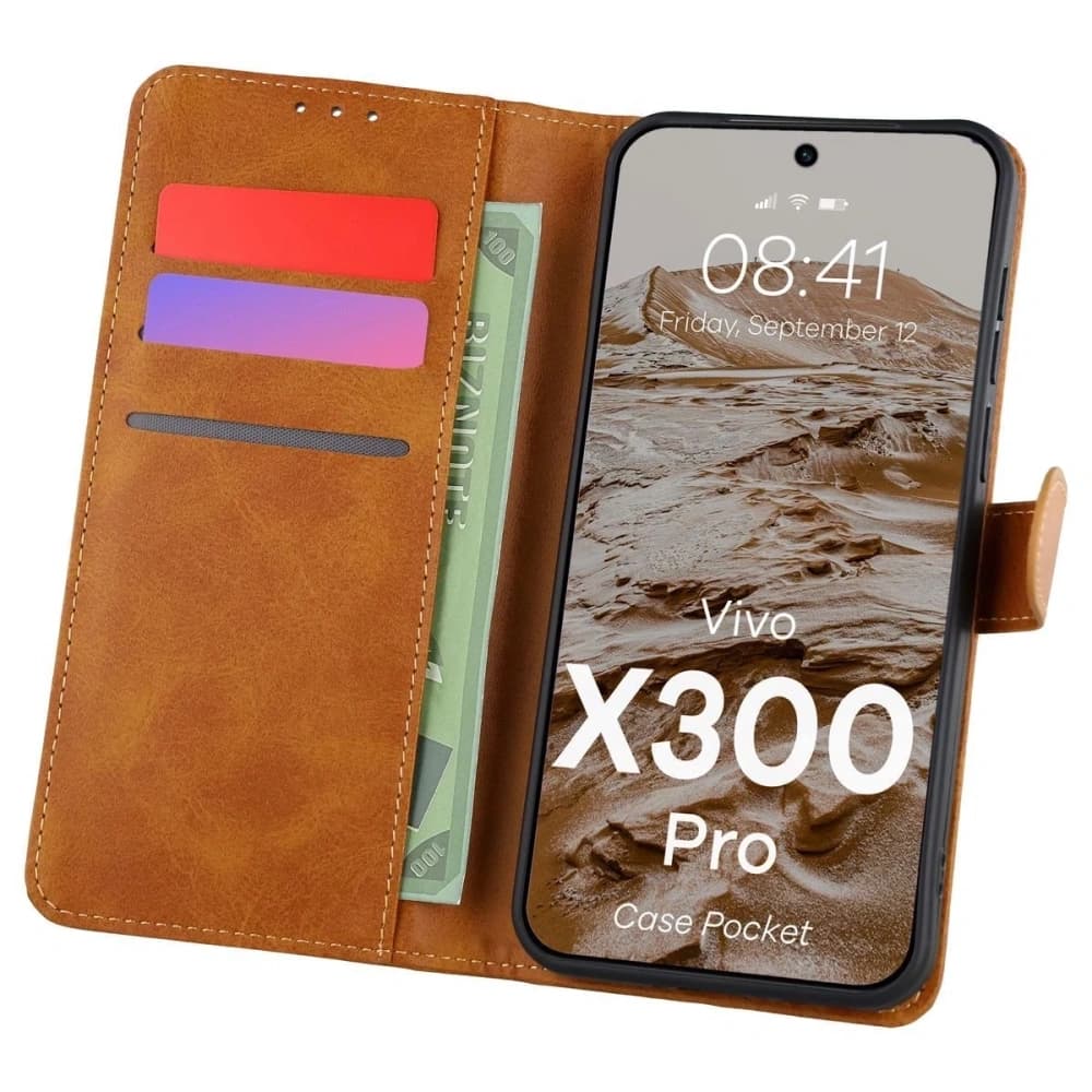 Bizon Case Pocket Vivo X300 Pro barna - 1