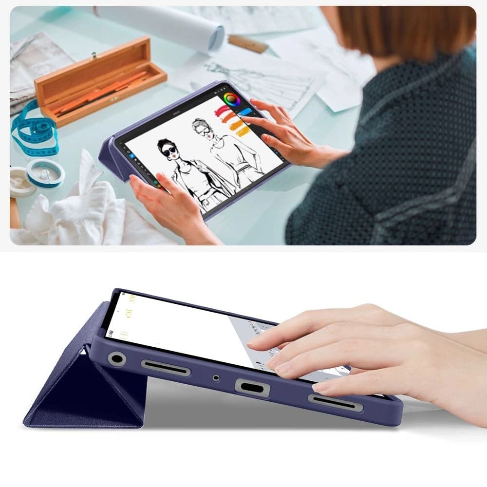 Etui Tech-Protect SmartCase für Samsung Galaxy Tab A9+ / A11+ Plus 11.0 X210 / X215 / X216 / X230 / X235 / X236 Marineblau - 8