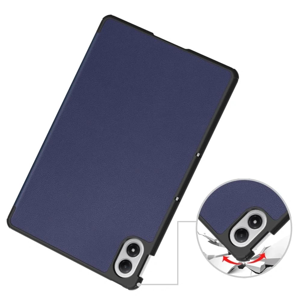 Klappos tok Bizon Case Tab Croc Xiaomi Redmi Pad 2 Pro-hoz tengerkék - 3