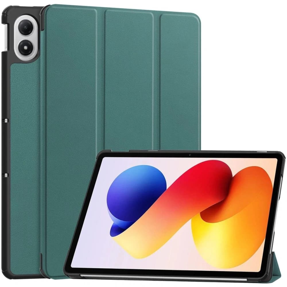 Etui z klapką Bizon Case Tab Croc do Xiaomi Redmi Pad 2 Pro ciemnozielone - 1