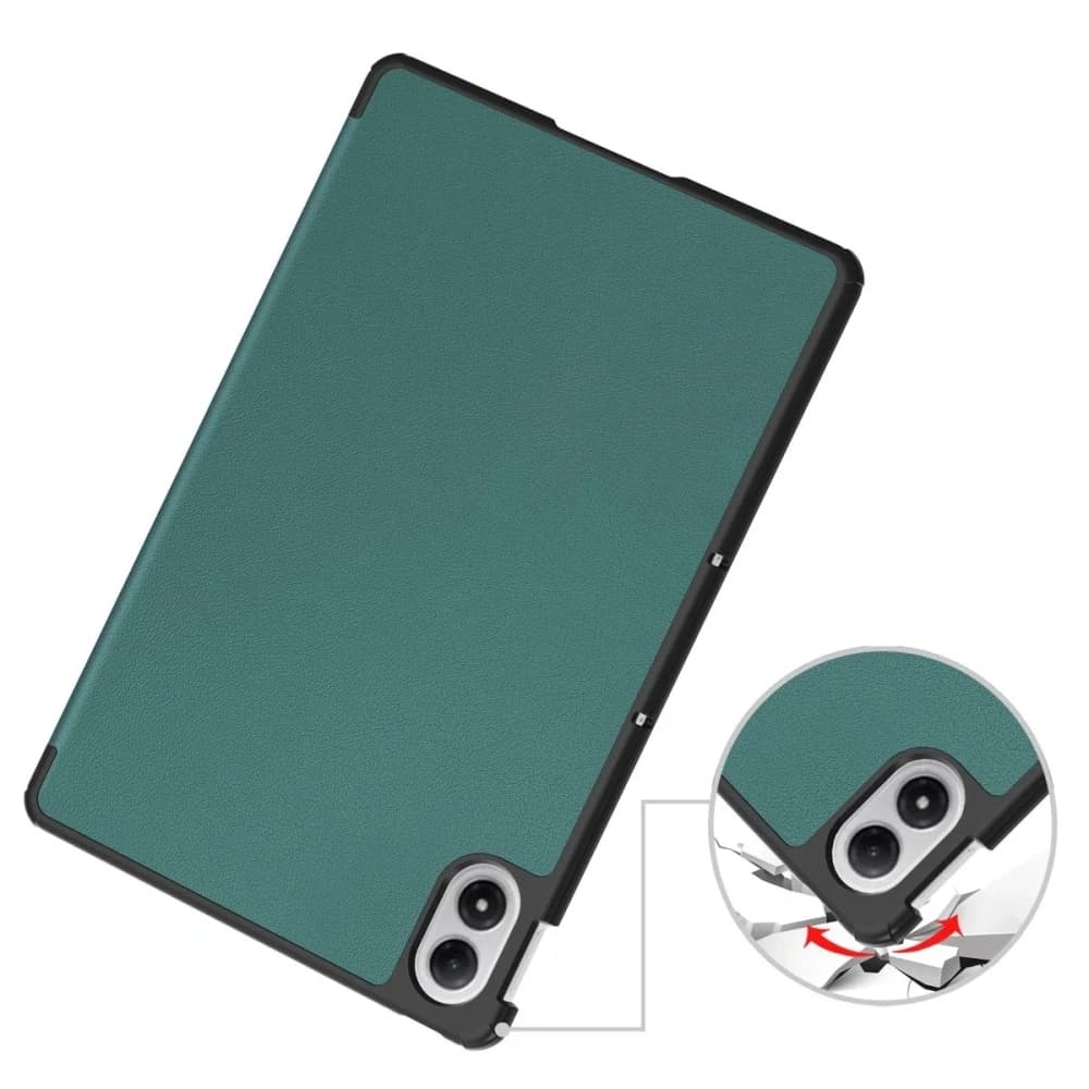 Etui z klapką Bizon Case Tab Croc do Xiaomi Redmi Pad 2 Pro ciemnozielone - 3
