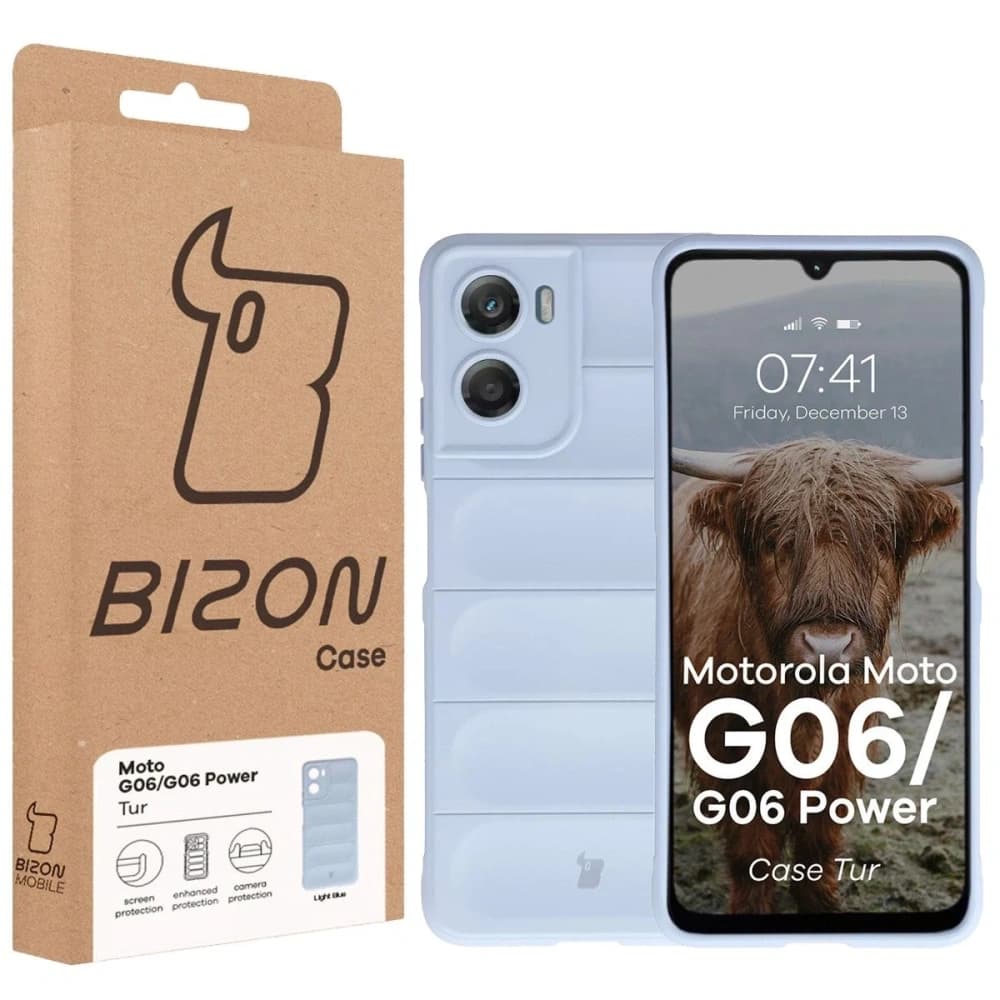 Etui dur Bizon Case Tur pentru Motorola Moto G06 4G / G06 Power 4 albastru deschis - 8