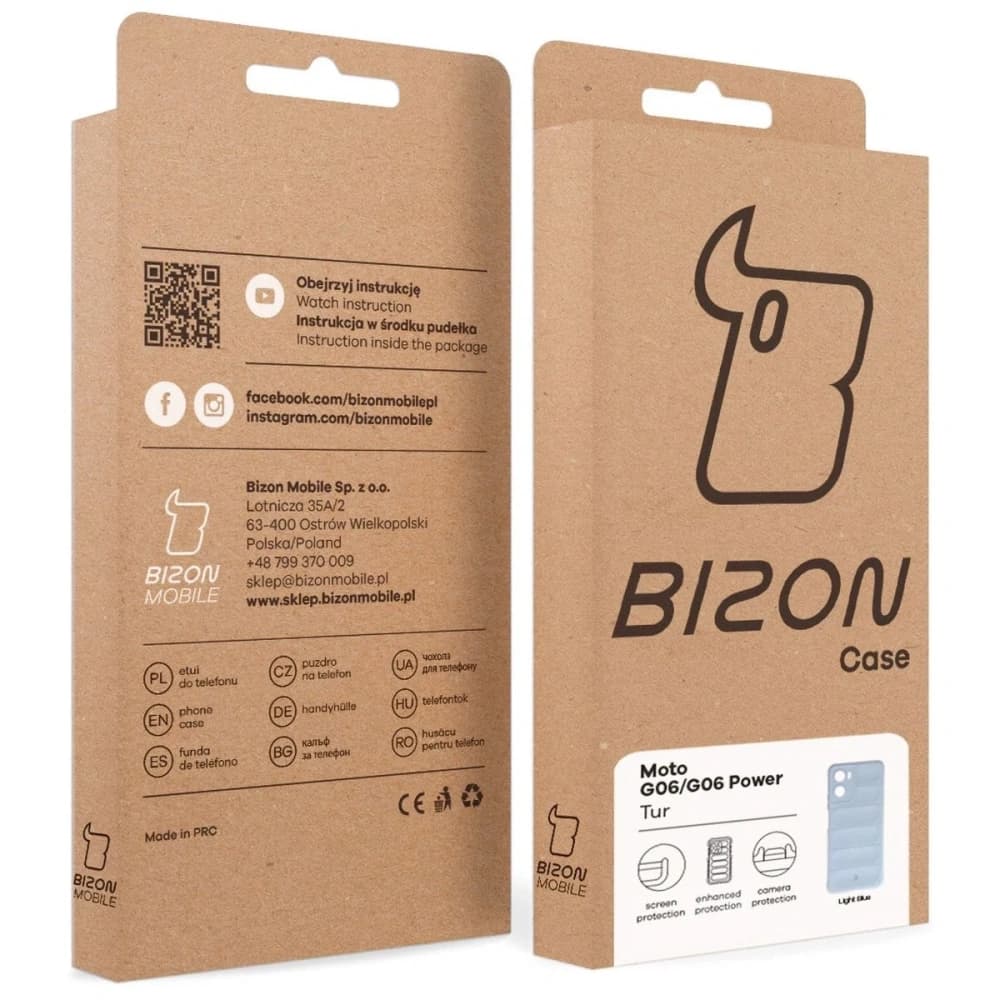 Etui dur Bizon Case Tur pentru Motorola Moto G06 4G / G06 Power 4 albastru deschis - 9