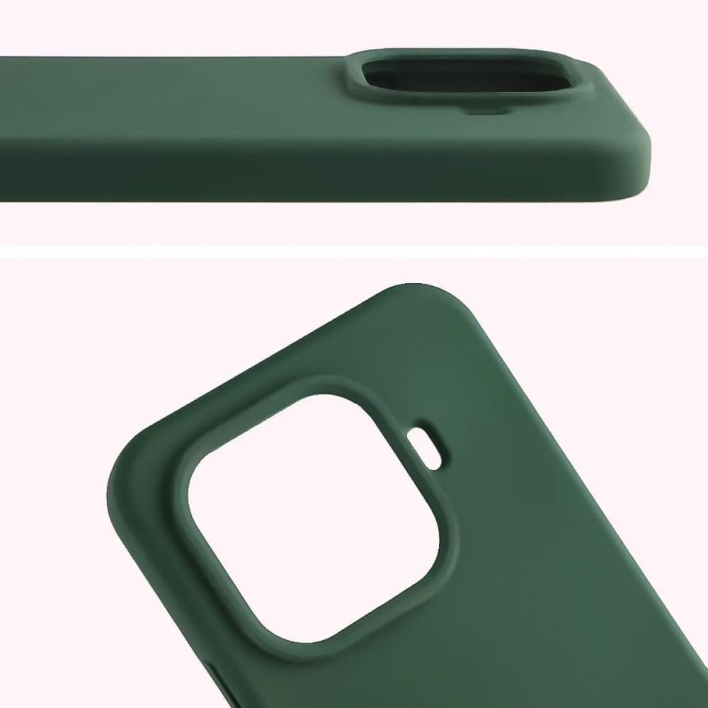 Szilikon tok Bizon Soft Case Xiaomi 15T Pro-hoz sötétzöld - 5
