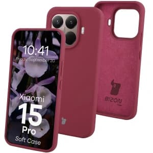 Szilikon tok Bizon Soft Case Xiaomi 15T Pro-hoz sötétlila