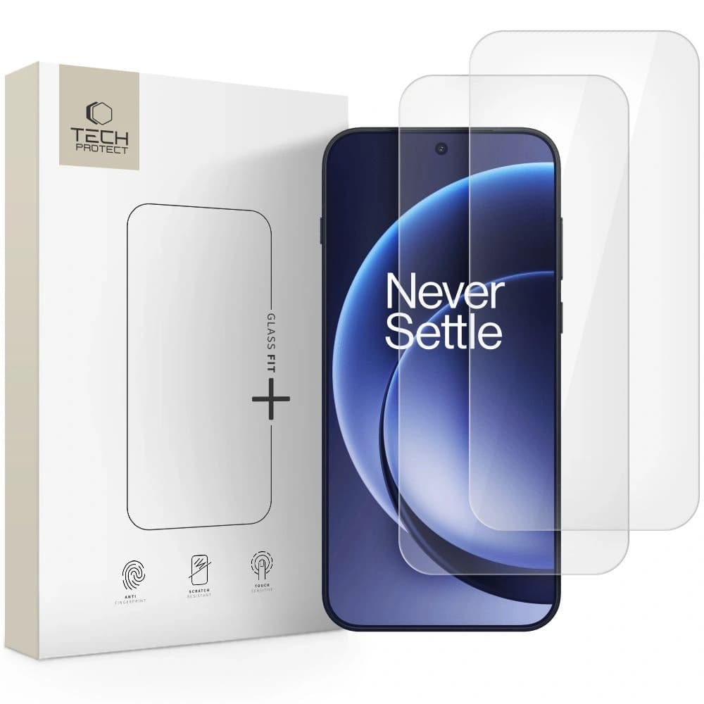 Szkło hartowane Tech-Protect Glass Fit+ do OnePlus 15 Clear [2 PACK] - 1