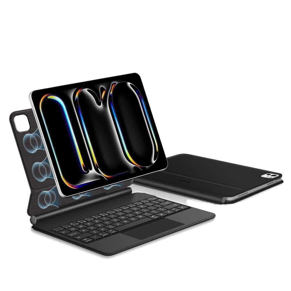 Etui z klawiaturą Tech-Protect SmartCase Magnetic + Keyboard do Apple iPad Pro 11” 2024/2025 Black - 5