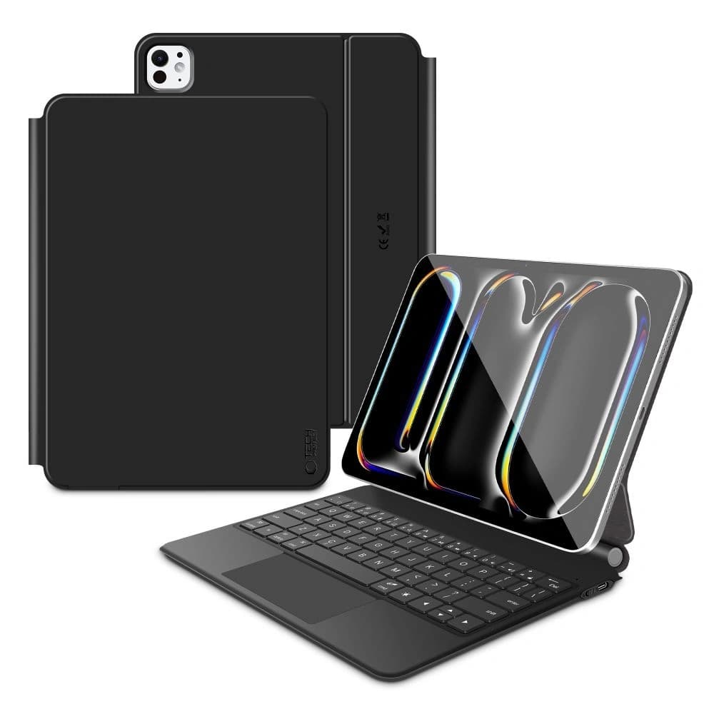 Tech-Protect SmartCase mágneses + billentyűzet Apple iPad Pro 13” 2024/2025 fekete - 1