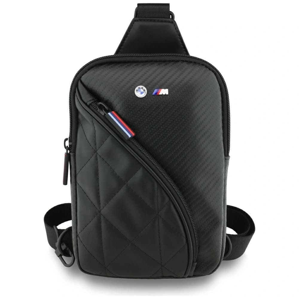 Torebka na telefon BMW Carbon Pocket&Metal Logo Crossbody czarny - 1