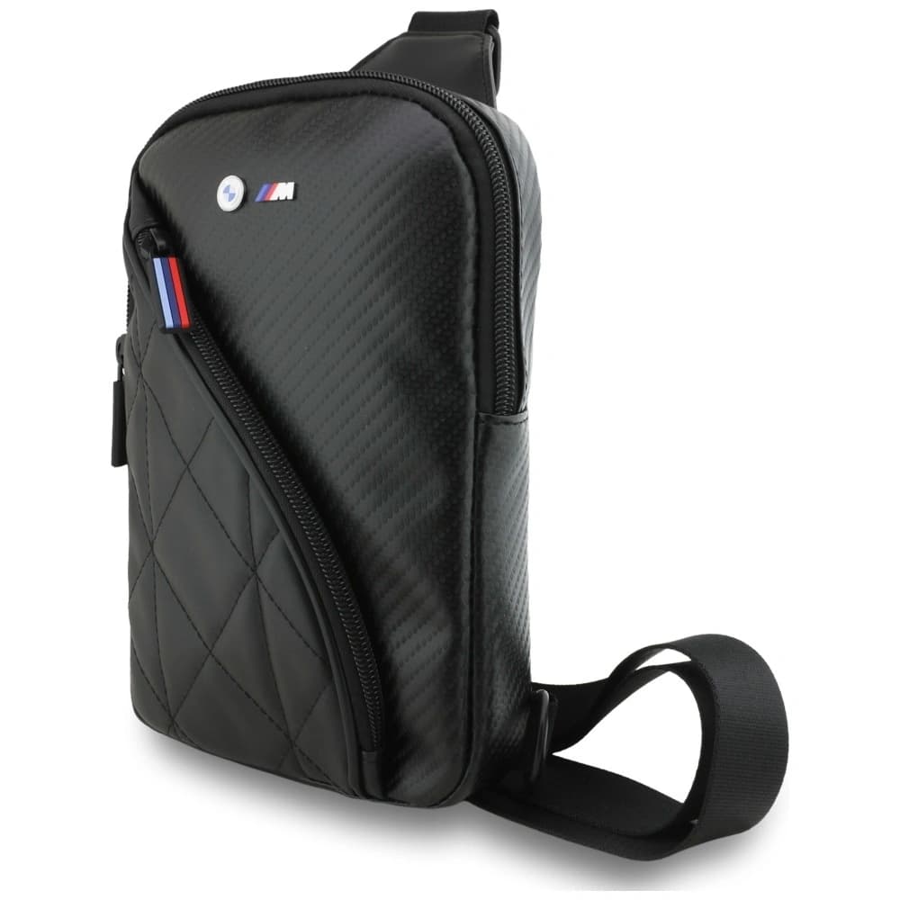 Torebka na telefon BMW Carbon Pocket&Metal Logo Crossbody czarny - 2